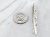 Art Deco Diamond White Gold Filigree Bar Pin