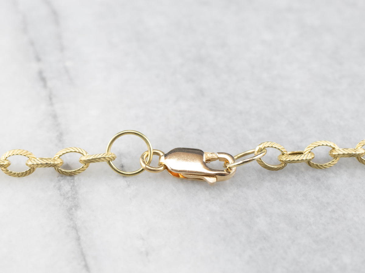 Rainbow Gemstone Gold Pendant Necklace