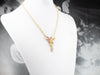 Rainbow Gemstone Gold Pendant Necklace