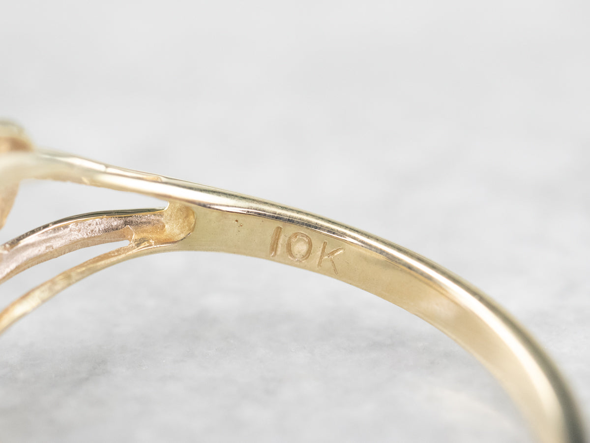 Pear Cut Tanzanite Diamond Gold Ring