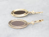 Vintage Gold Cufflink Drop Earrings