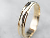 Unisex 14K Gold Faceted Band