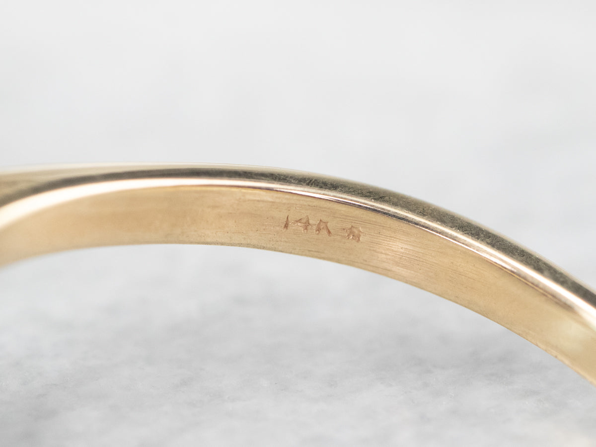 Yellow Gold Blue Topaz Cocktail Ring