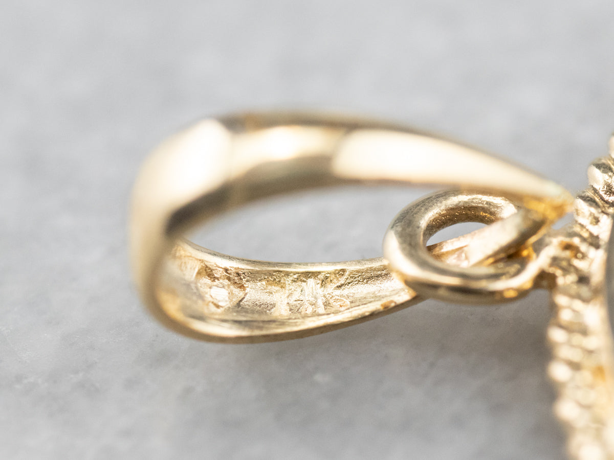 Mid Century Banded Agate Pendant