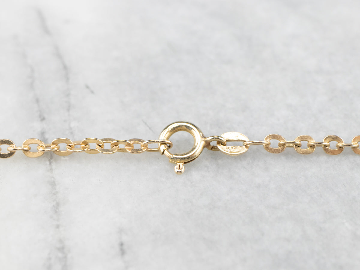 Vintage Gold Oval Link Chain