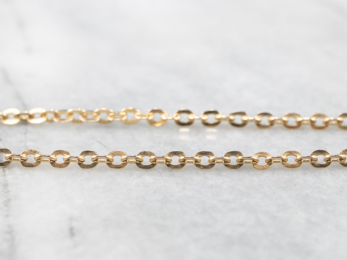 Vintage Gold Oval Link Chain