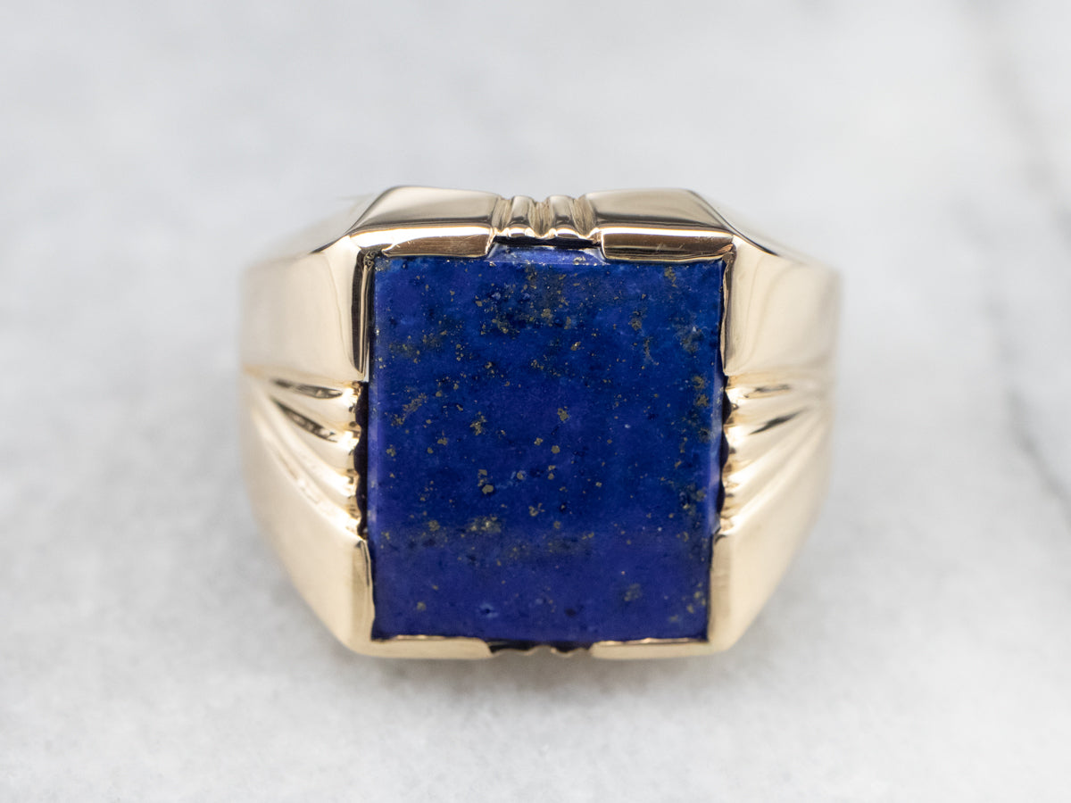 Men's Vintage Lapis Ring