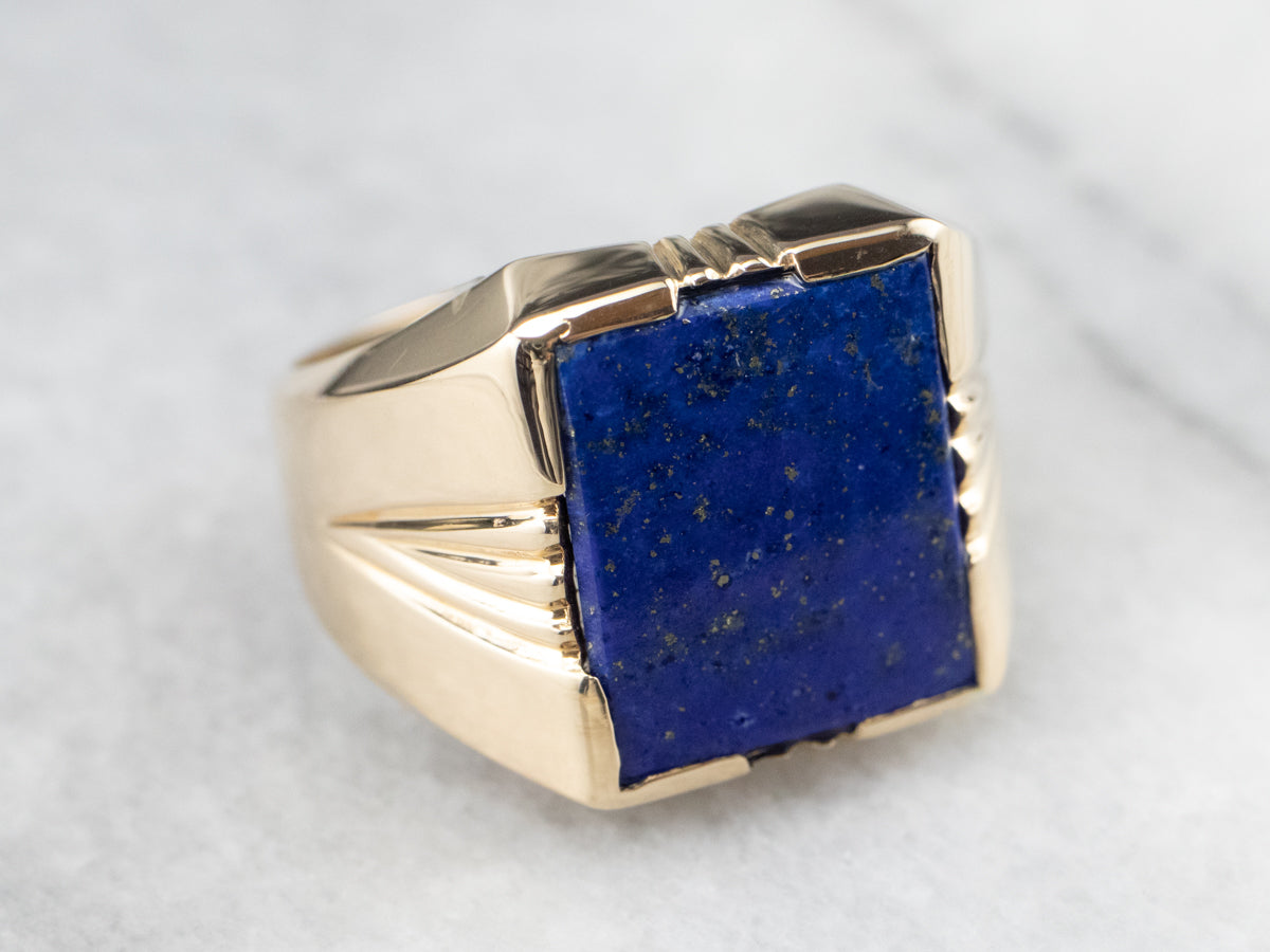 Men's Vintage Lapis Ring
