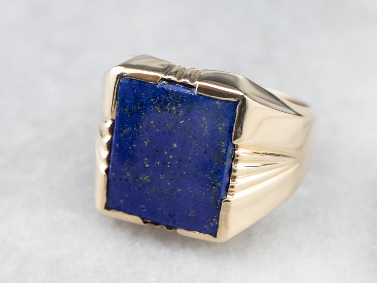 Men's Vintage Lapis Ring