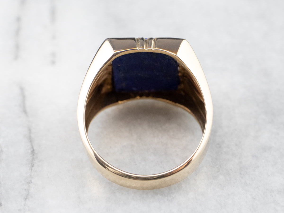 Men's Vintage Lapis Ring