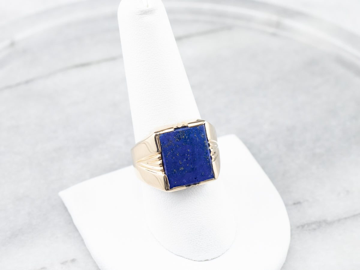Men's Vintage Lapis Ring