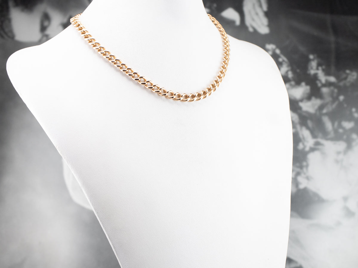 Victorian Rose Gold Pocket Watch Chain