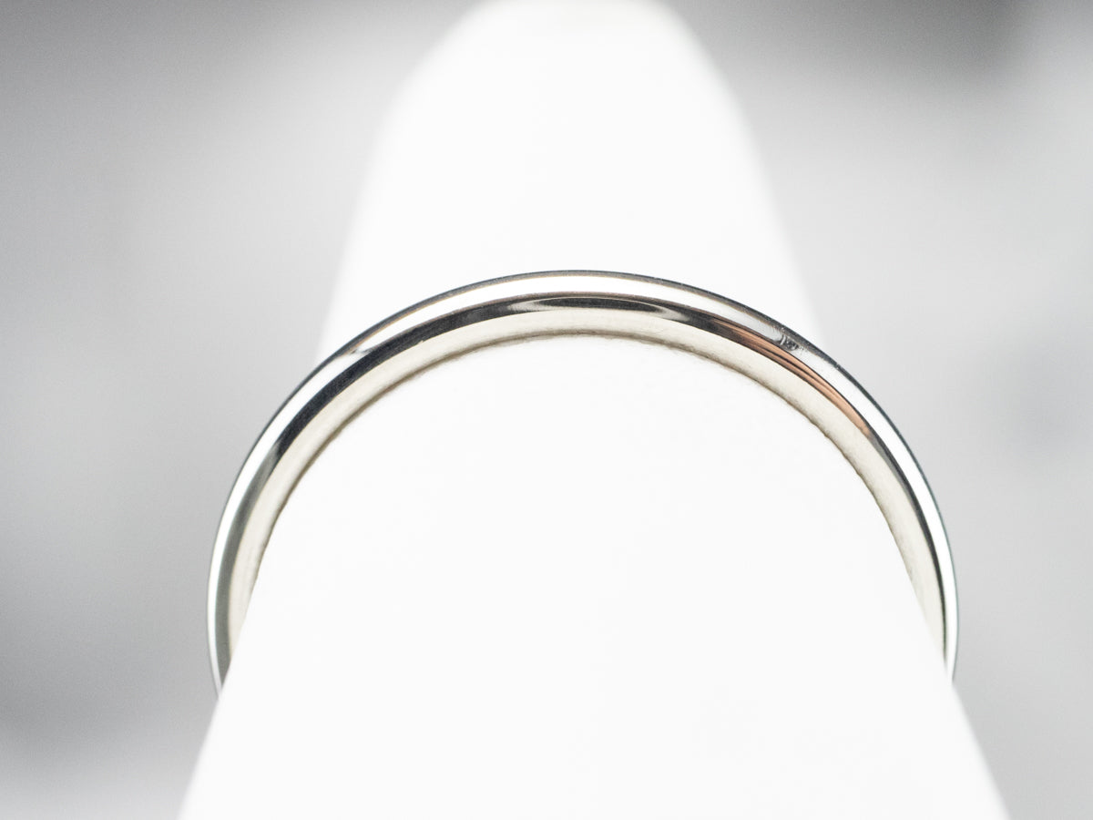 Sleek White Gold Band