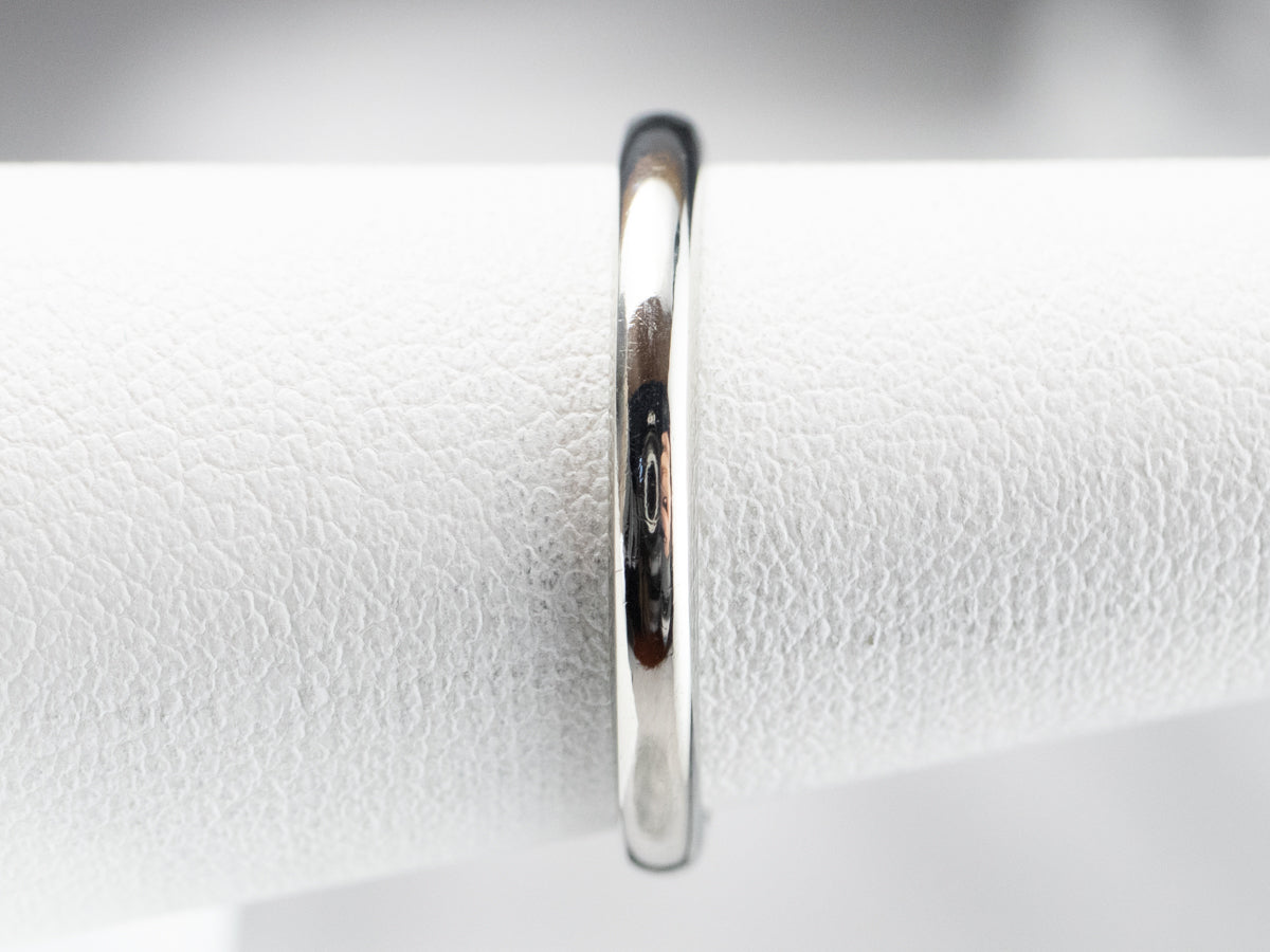 Sleek White Gold Band