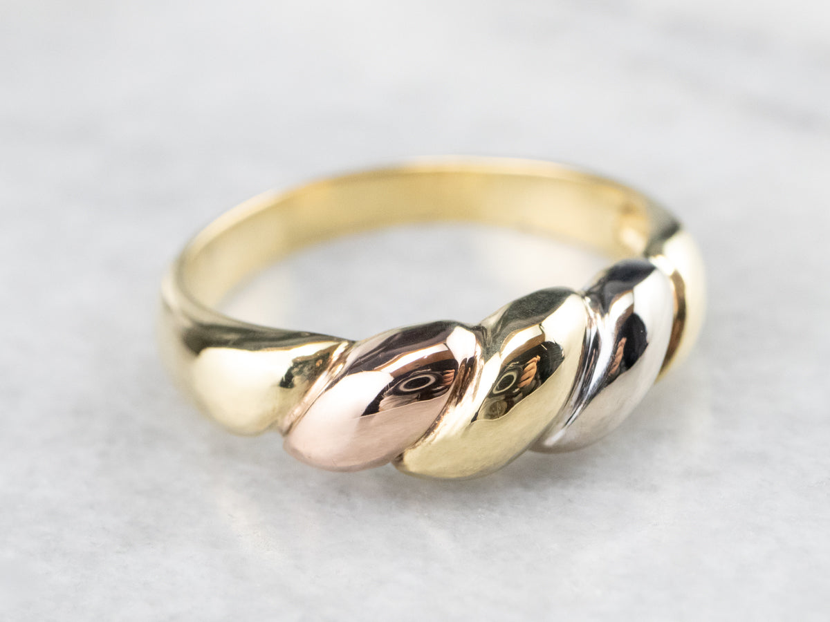 Tri-Color Gold Bombe Band