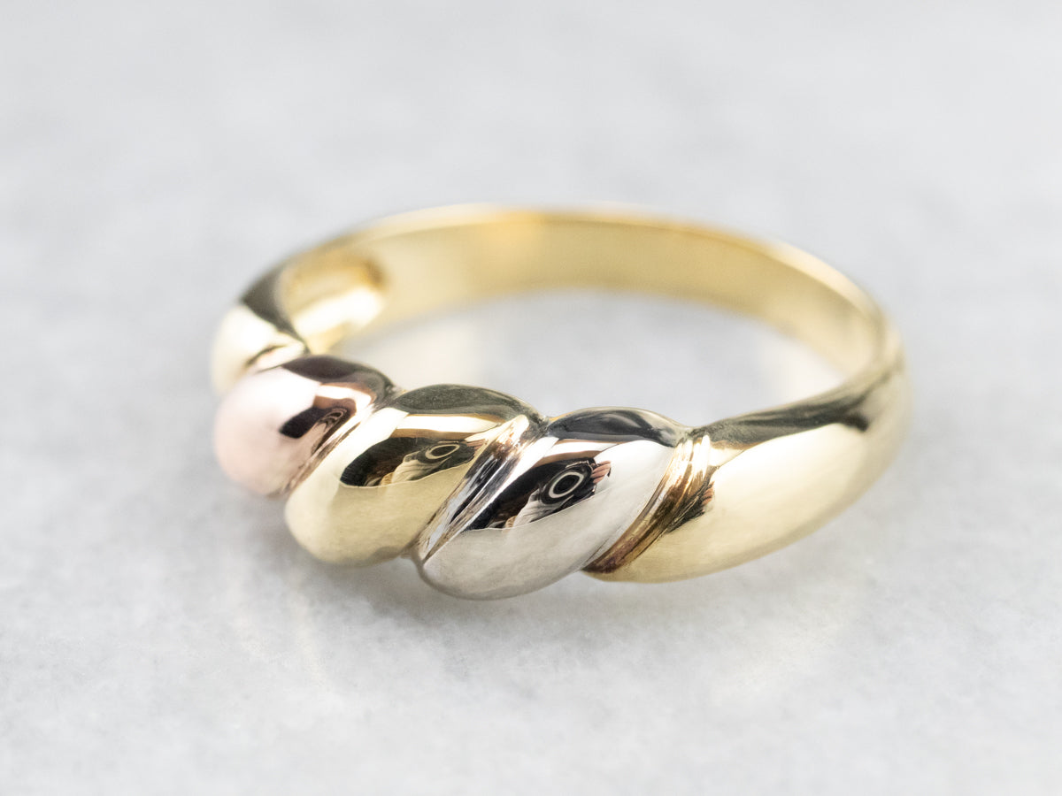 Tri-Color Gold Bombe Band