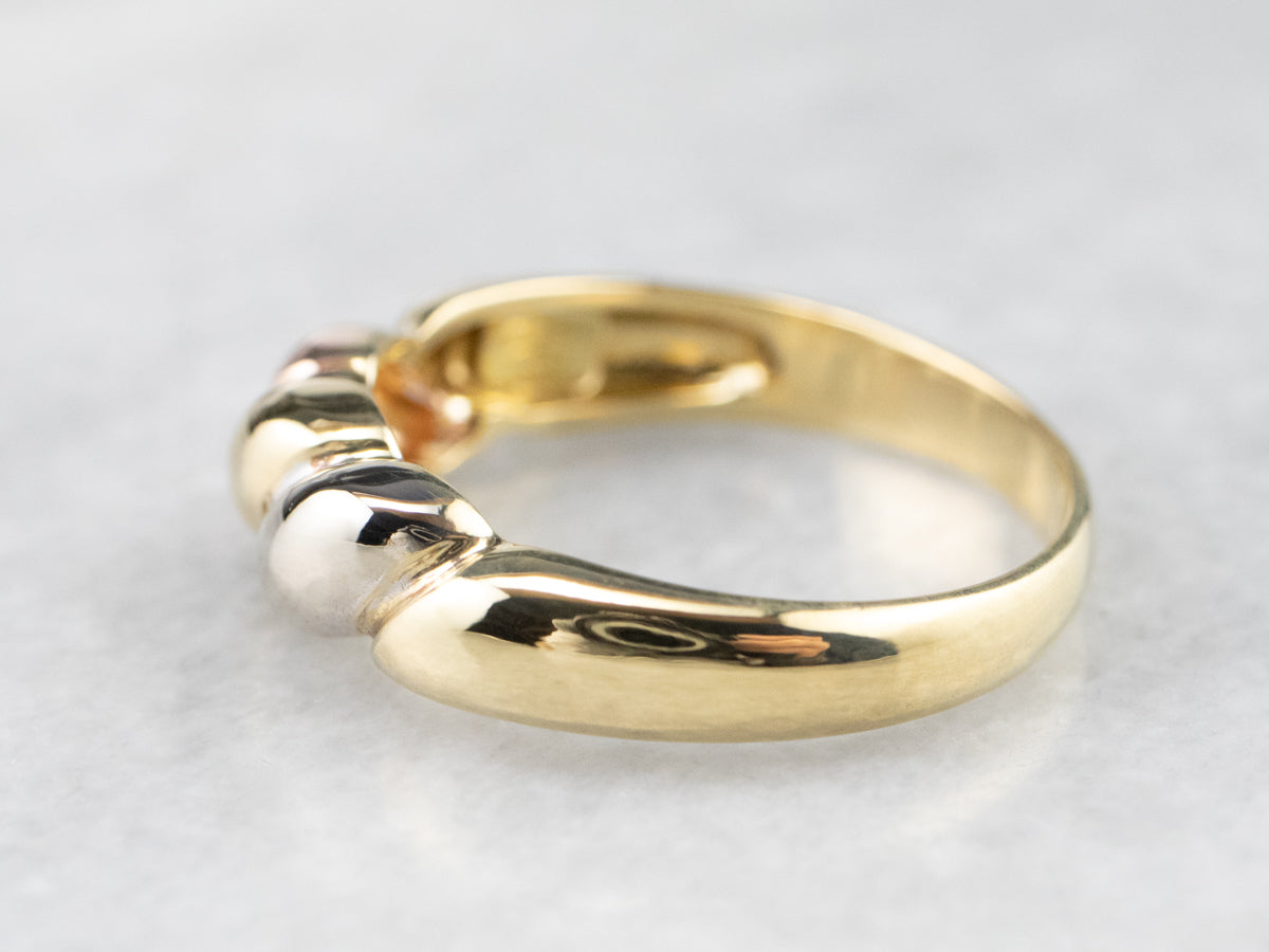 Tri-Color Gold Bombe Band