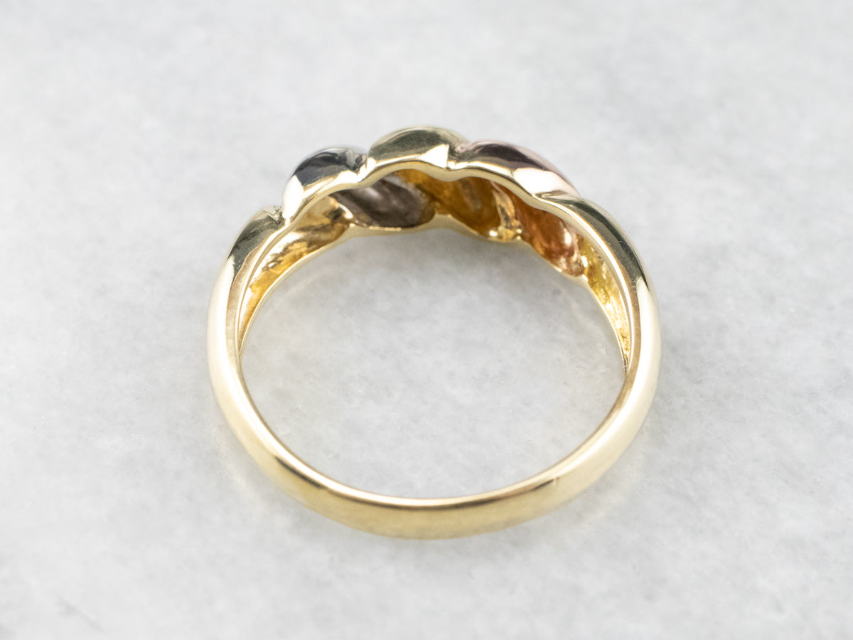 Tri-Color Gold Bombe Band