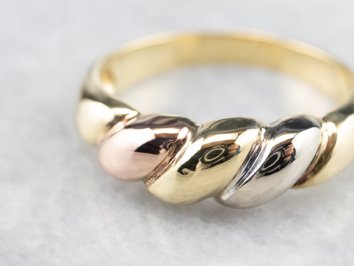 Tri-Color Gold Bombe Band