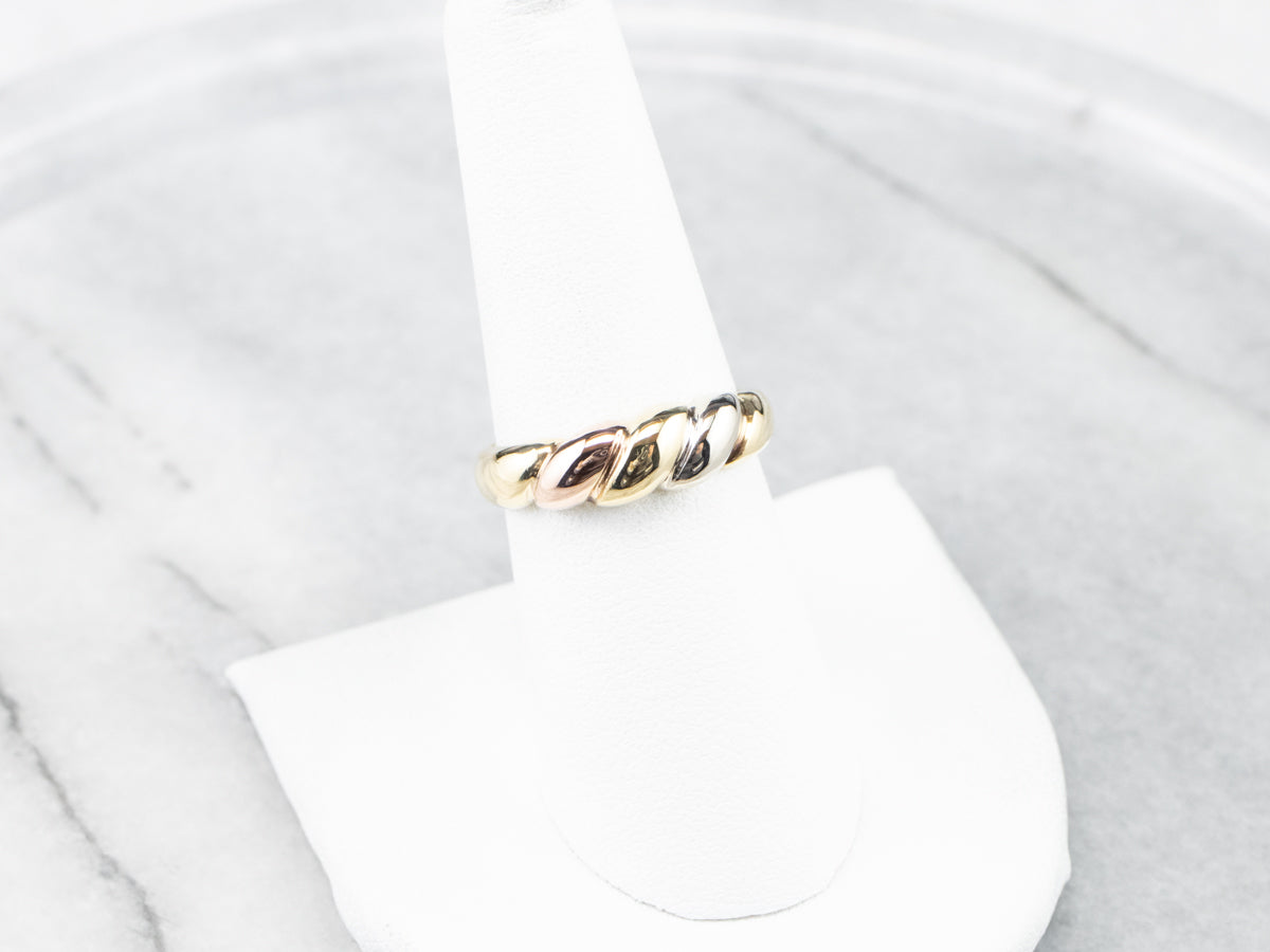 Tri-Color Gold Bombe Band