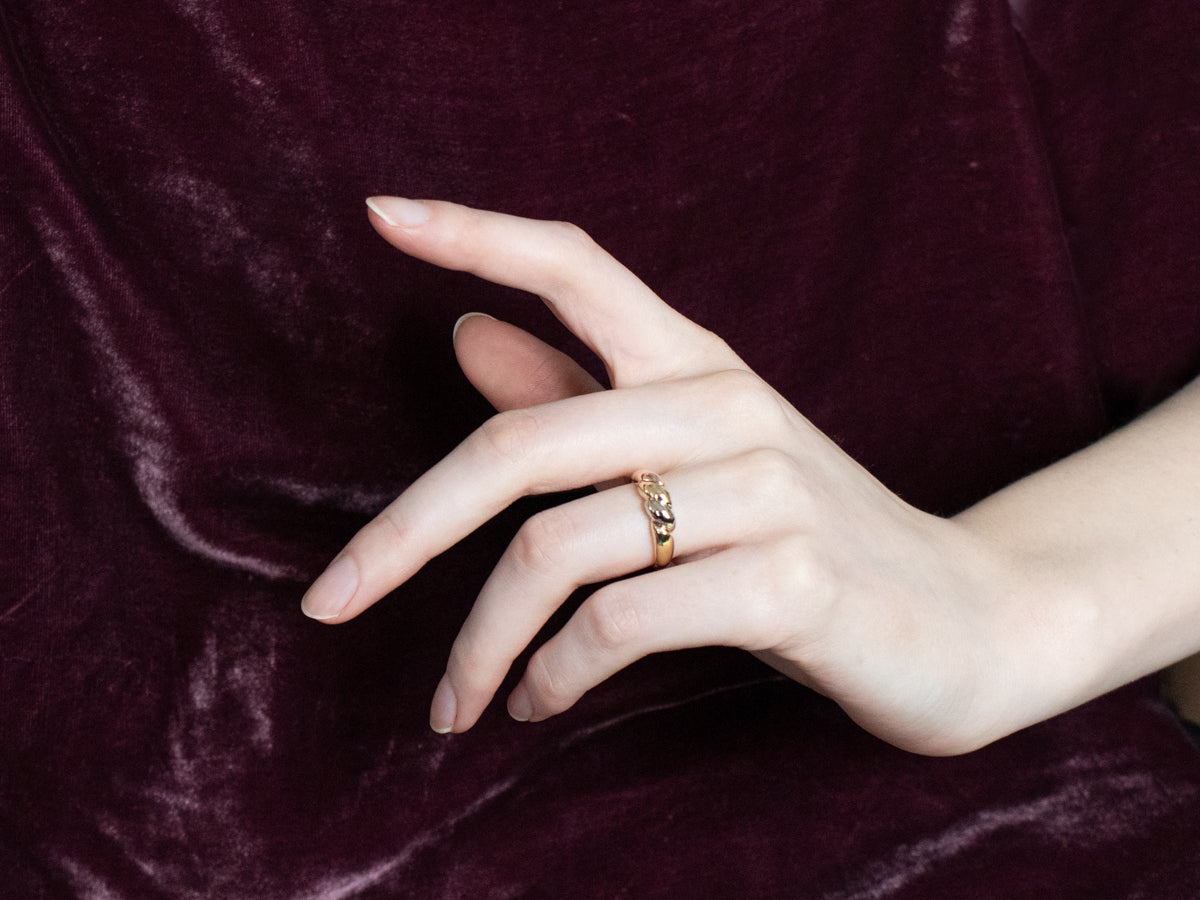 Tri-Color Gold Bombe Band