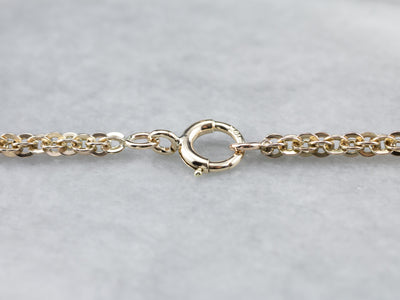 Antique Fancy Link Long Chain Necklace