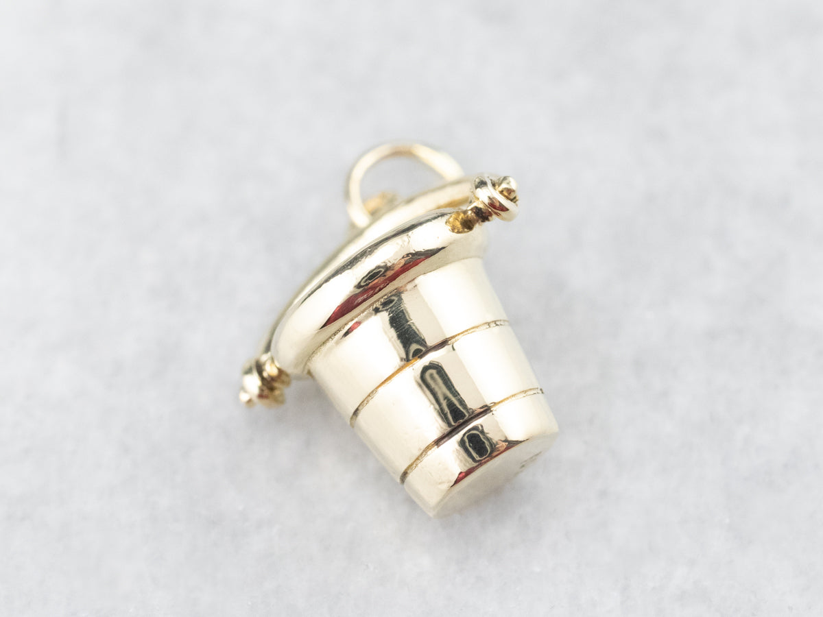 Vintage Beach Bucket Charm
