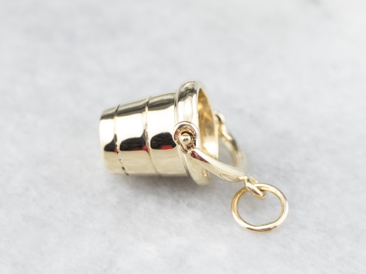 Vintage Beach Bucket Charm