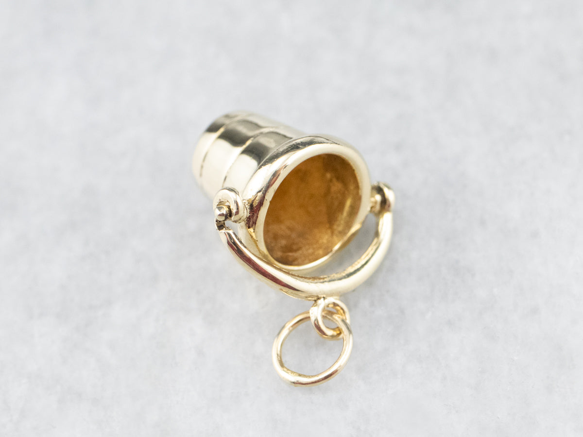 Vintage Beach Bucket Charm