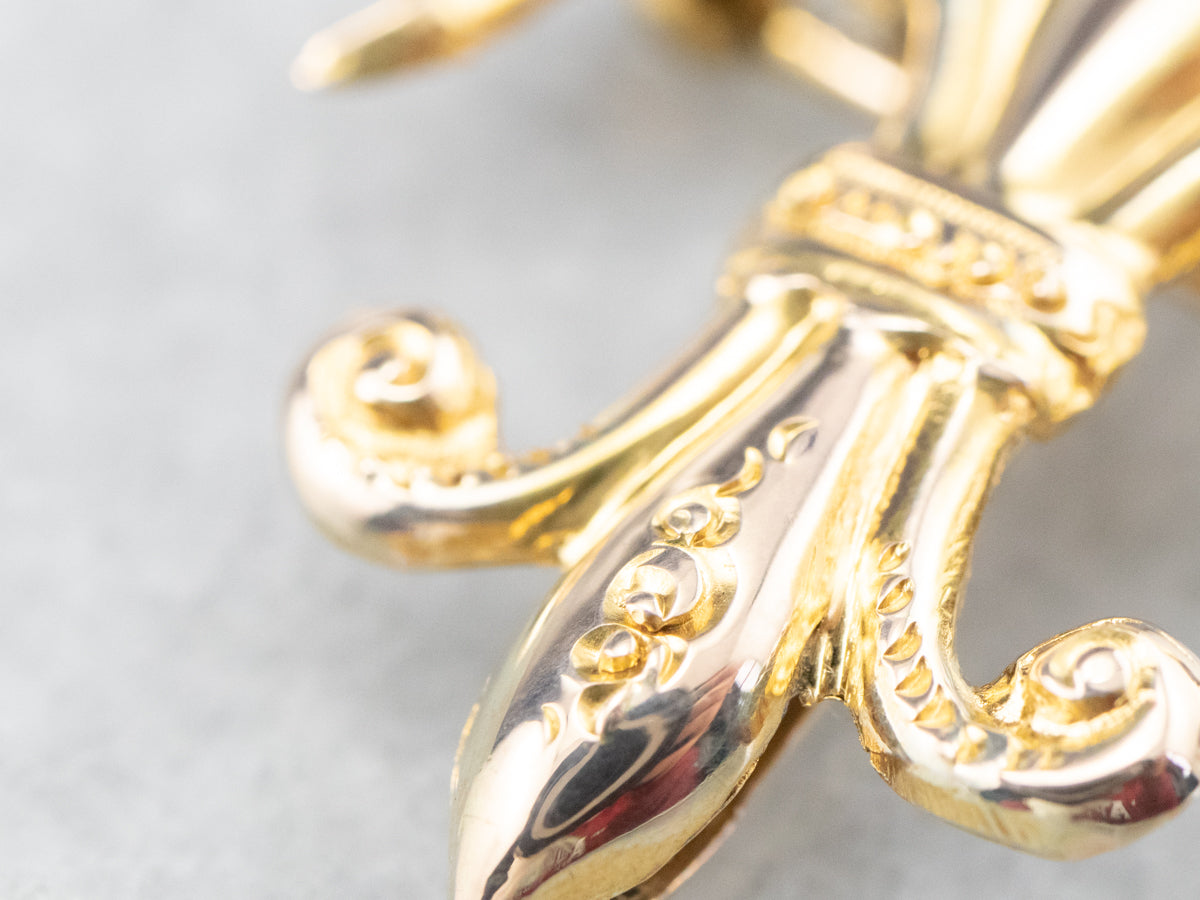 Victorian Fleur De Lis Brooch