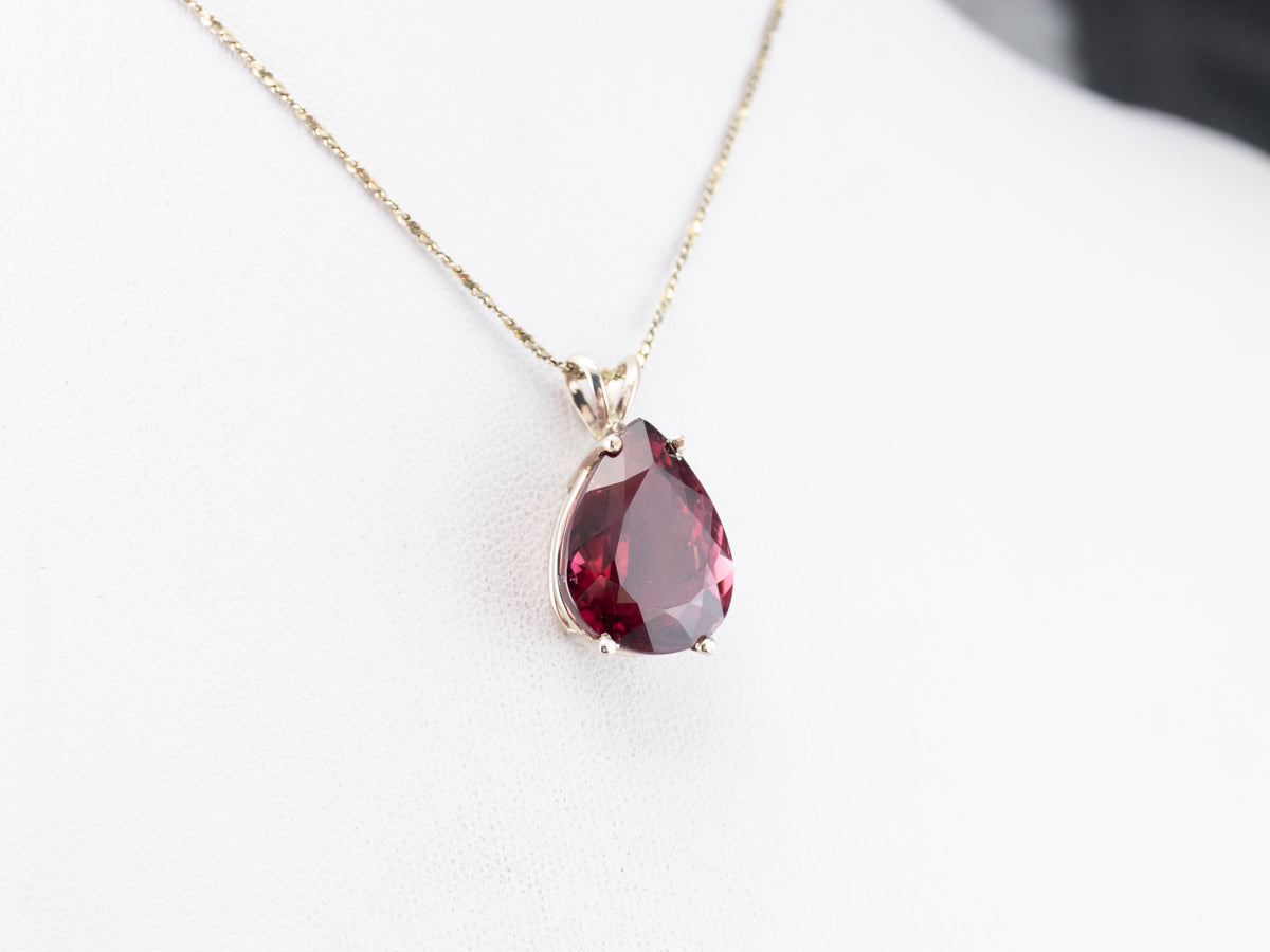Pink Tourmaline Cocktail Pendant