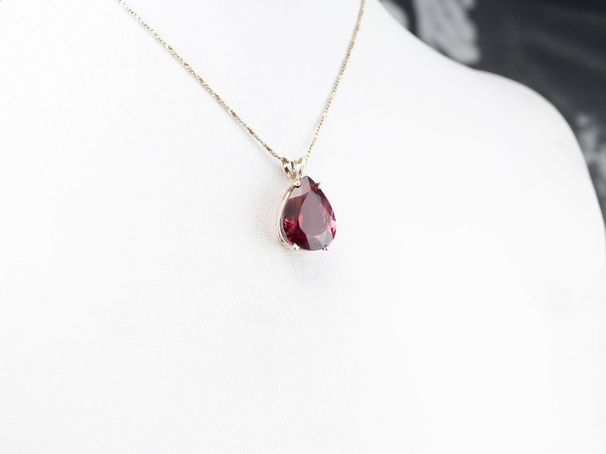 Pink Tourmaline Cocktail Pendant