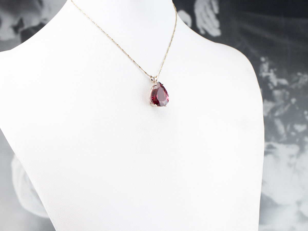Pink Tourmaline Cocktail Pendant