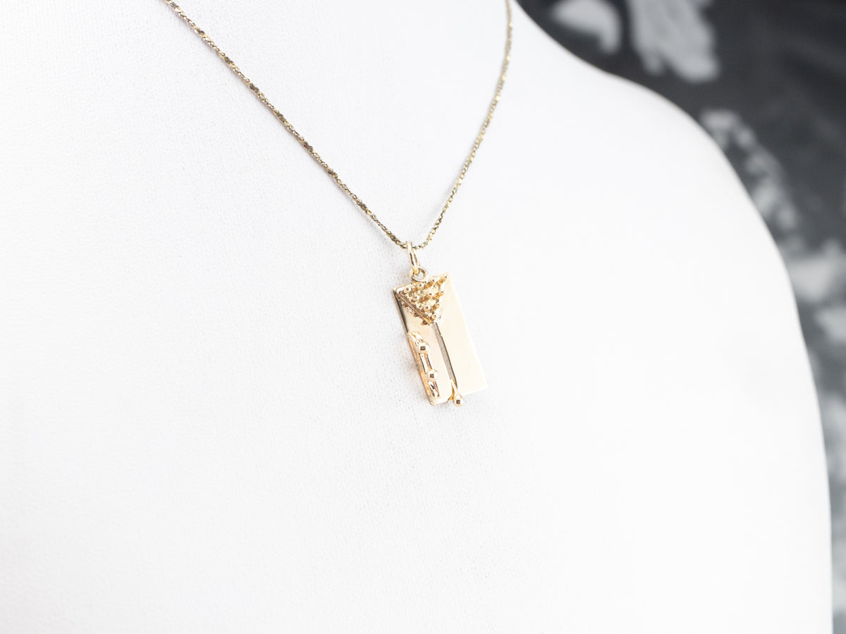 Gold Moving Parts Bowling Charm