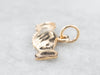 Gold Shaking Hands Charm