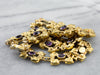 Gold Victorian Revival Amethyst Necklace