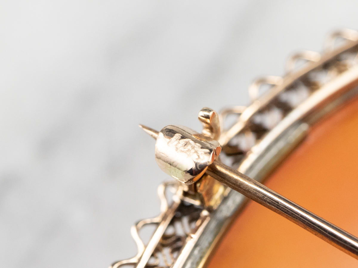 Bacchus God of Wine Cameo Brooch or Pendant