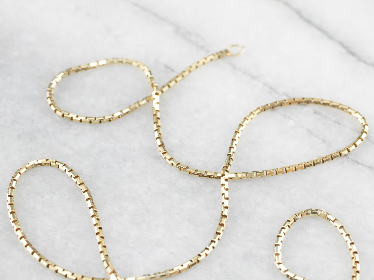 Yellow Gold Box Chain