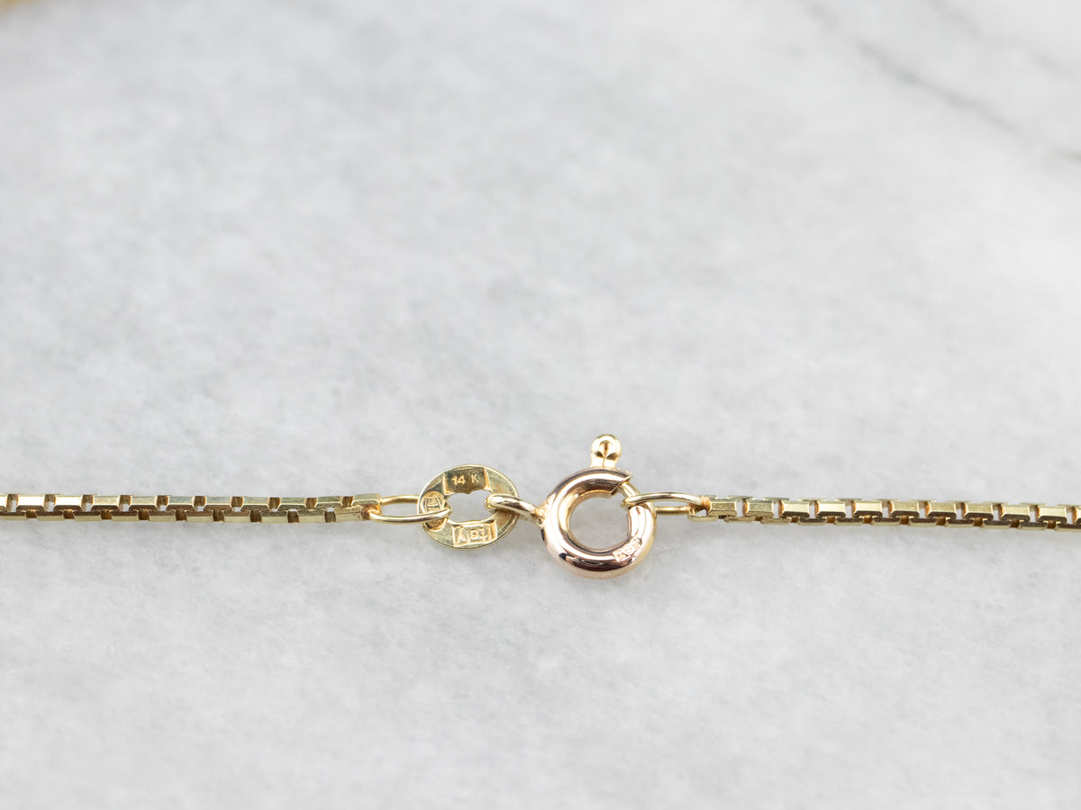 Yellow Gold Box Chain