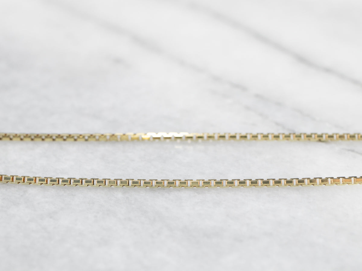 Yellow Gold Box Chain