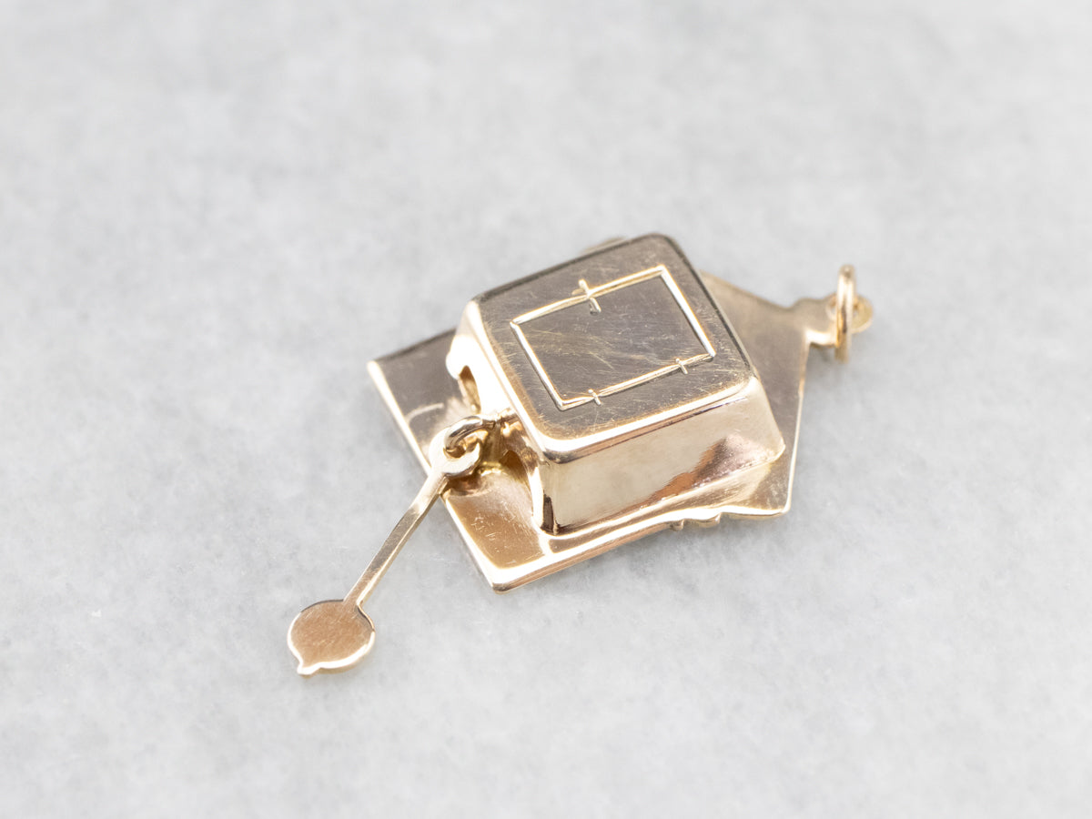 Gold Bavarian Cuckoo Clock Charm