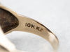 Men's "F" Monogram Onyx Signet Ring