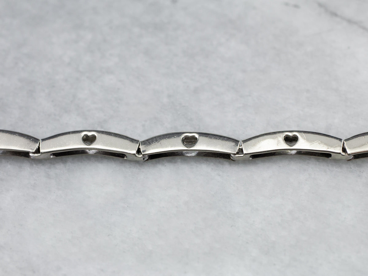 White Gold Diamond Link Bracelet