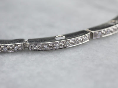 White Gold Diamond Link Bracelet