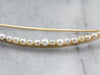 Antique Seed Pearl Crescent Moon Brooch