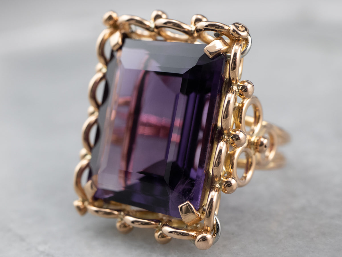 Vintage Amethyst Cocktail Ring