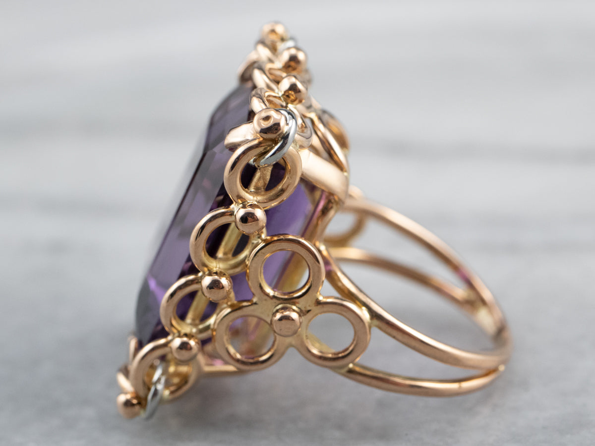 Vintage Amethyst Cocktail Ring