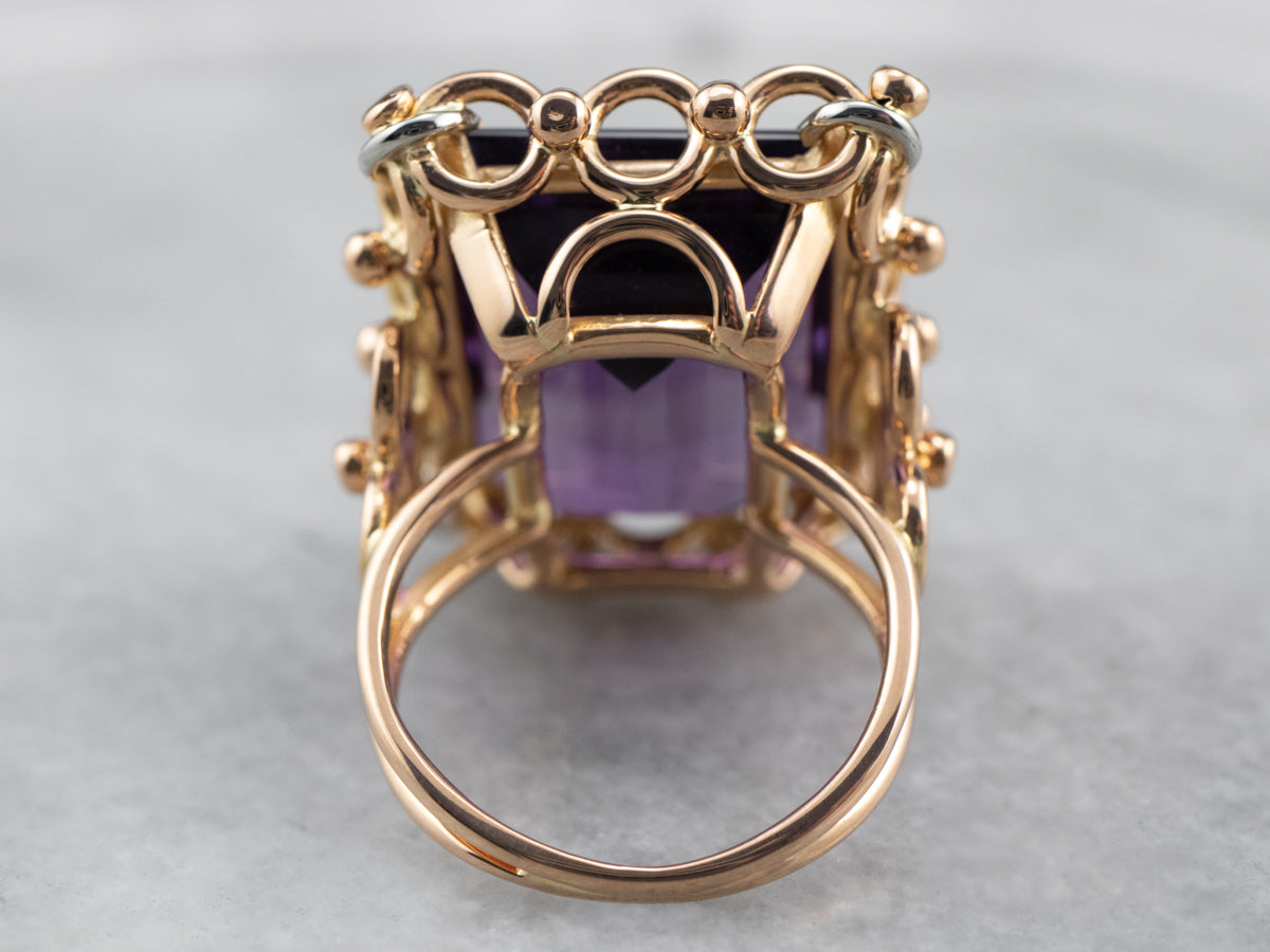 Vintage Amethyst Cocktail Ring
