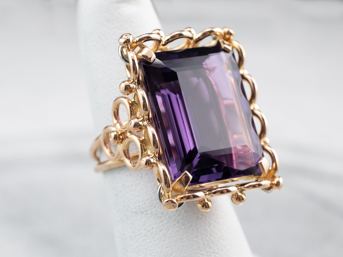 Vintage Amethyst Cocktail Ring