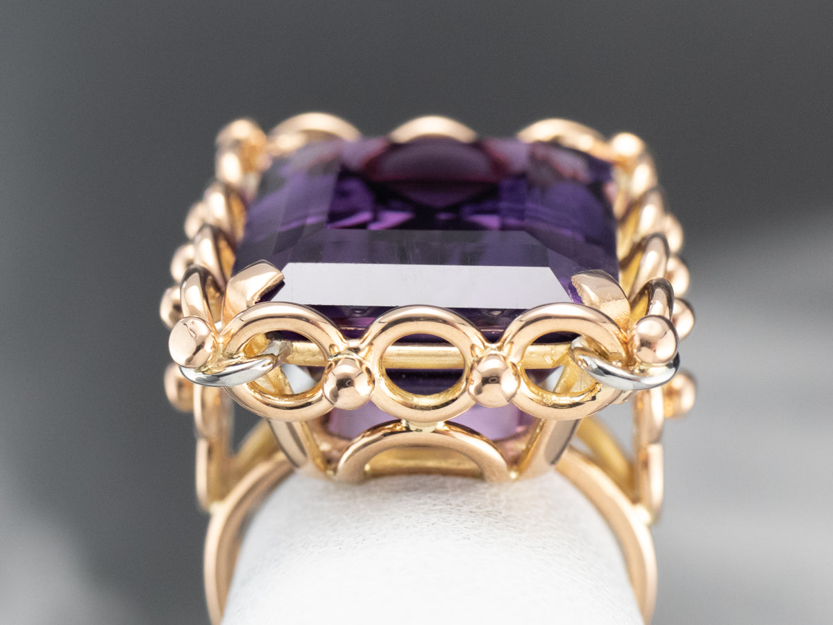 Vintage Amethyst Cocktail Ring